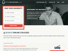 Tablet Screenshot of onlineuniversities.com